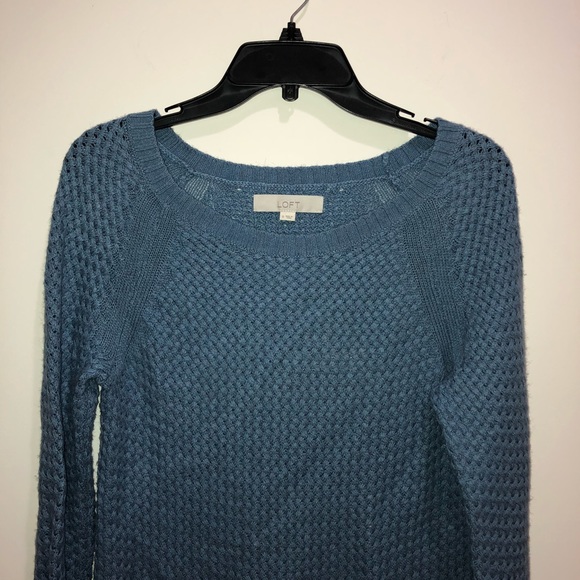Ann Taylor Loft Size Small Blue Sweater Light - Picture 3 of 8